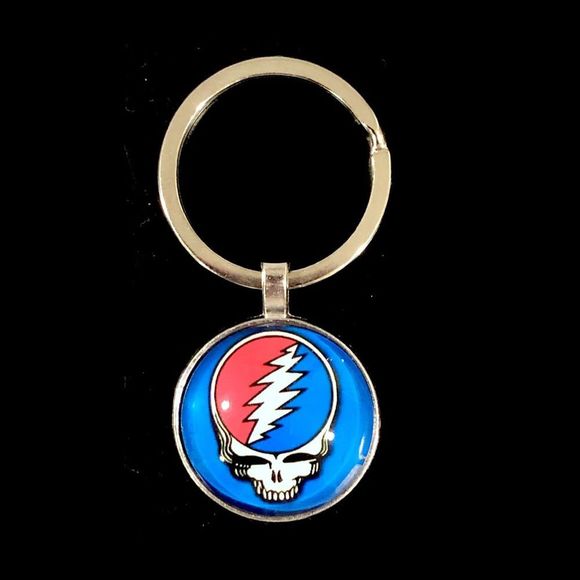 BUYITWHENFOUND Custom Grateful Dead Keychains Now In Stock SKULL STEAL YOUR FACE - Picture 1 of 6